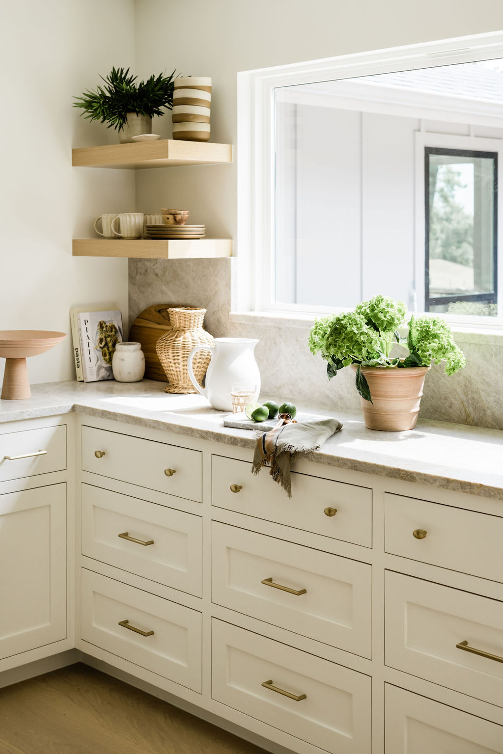 Interior Design, bright and airy counter space next to a window