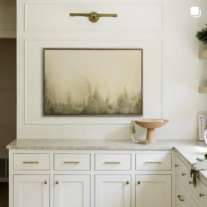 Interior Designers, elegant painting over white countertops